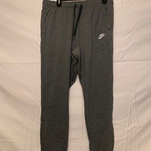 Nike gray embroidered sweatpants